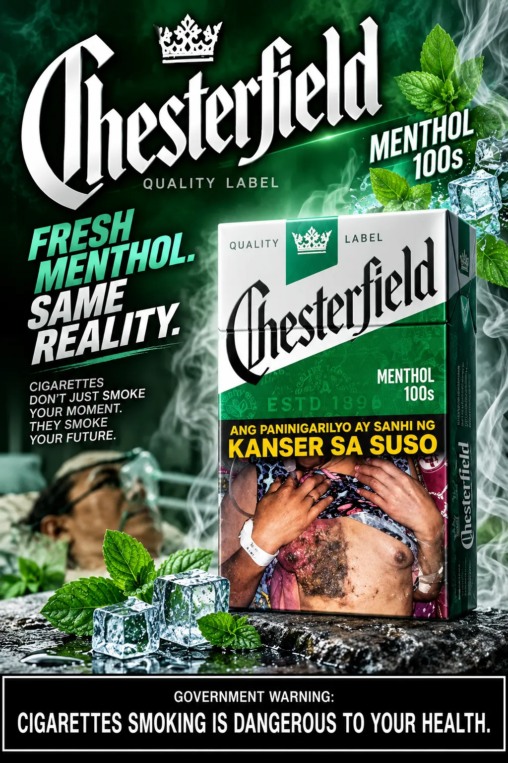 CHESTERFIELD MENTHOL WHITE 20'S